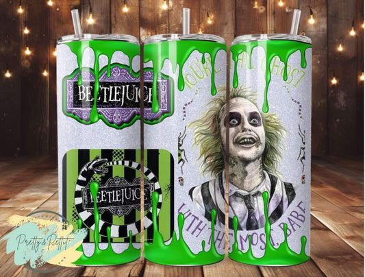 Beetlejuice Tumbler Design 3