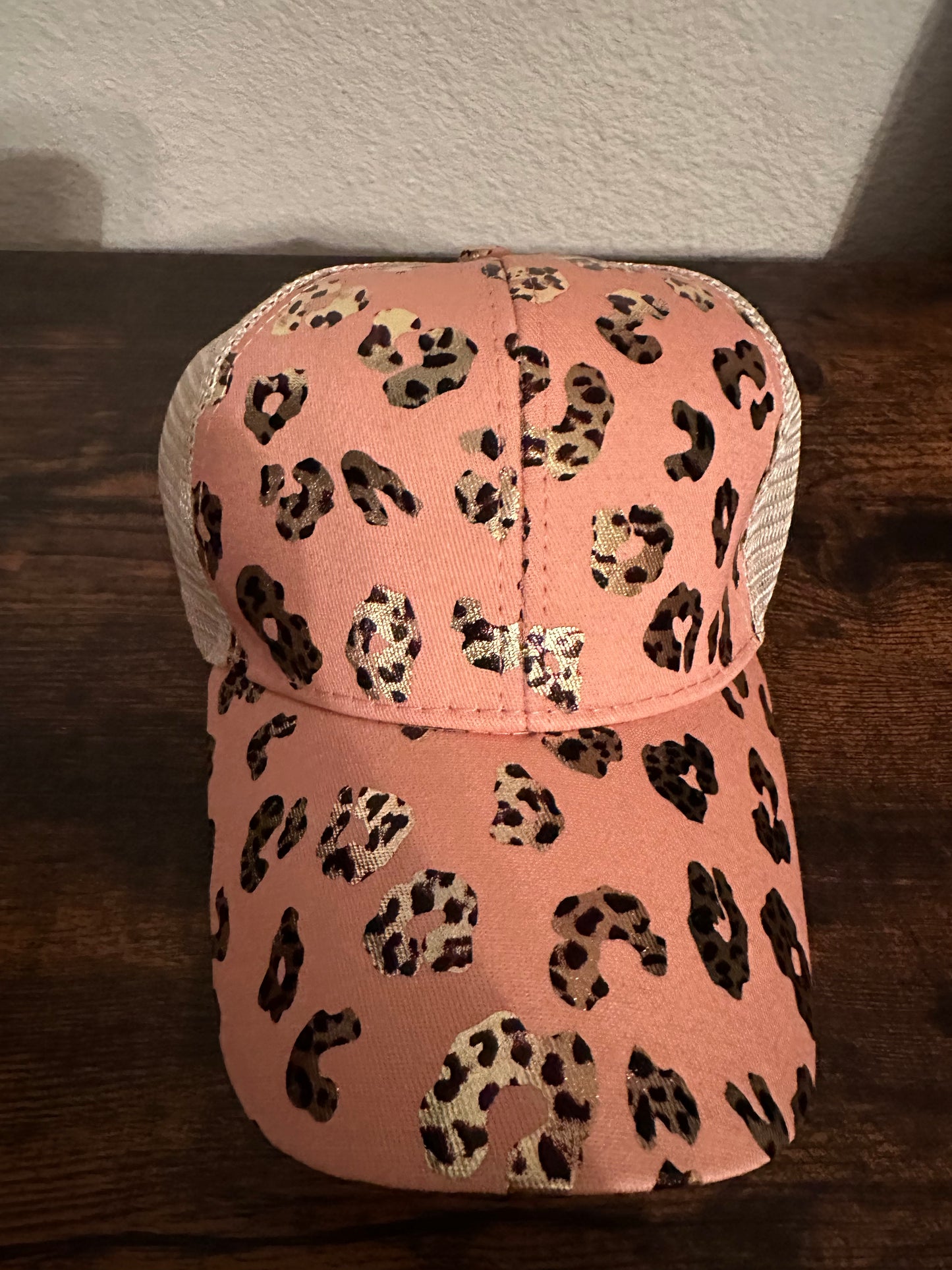 Pink Cow Print Hat